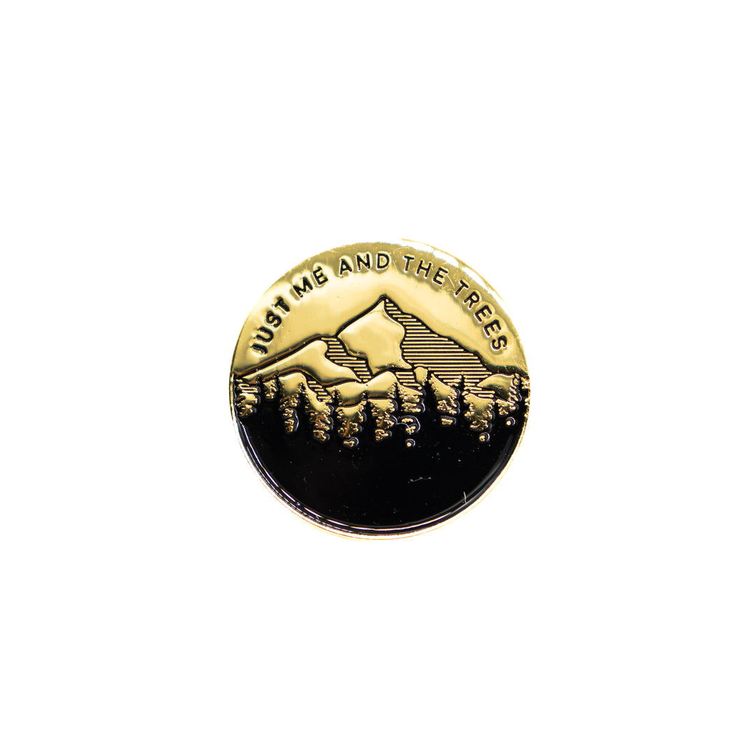 Golden Just Me Trees Pin