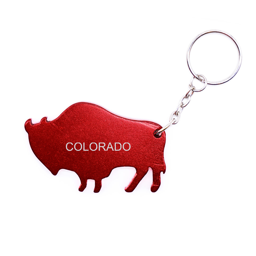 Colorado Buffalo Bottle Opener Keychain
