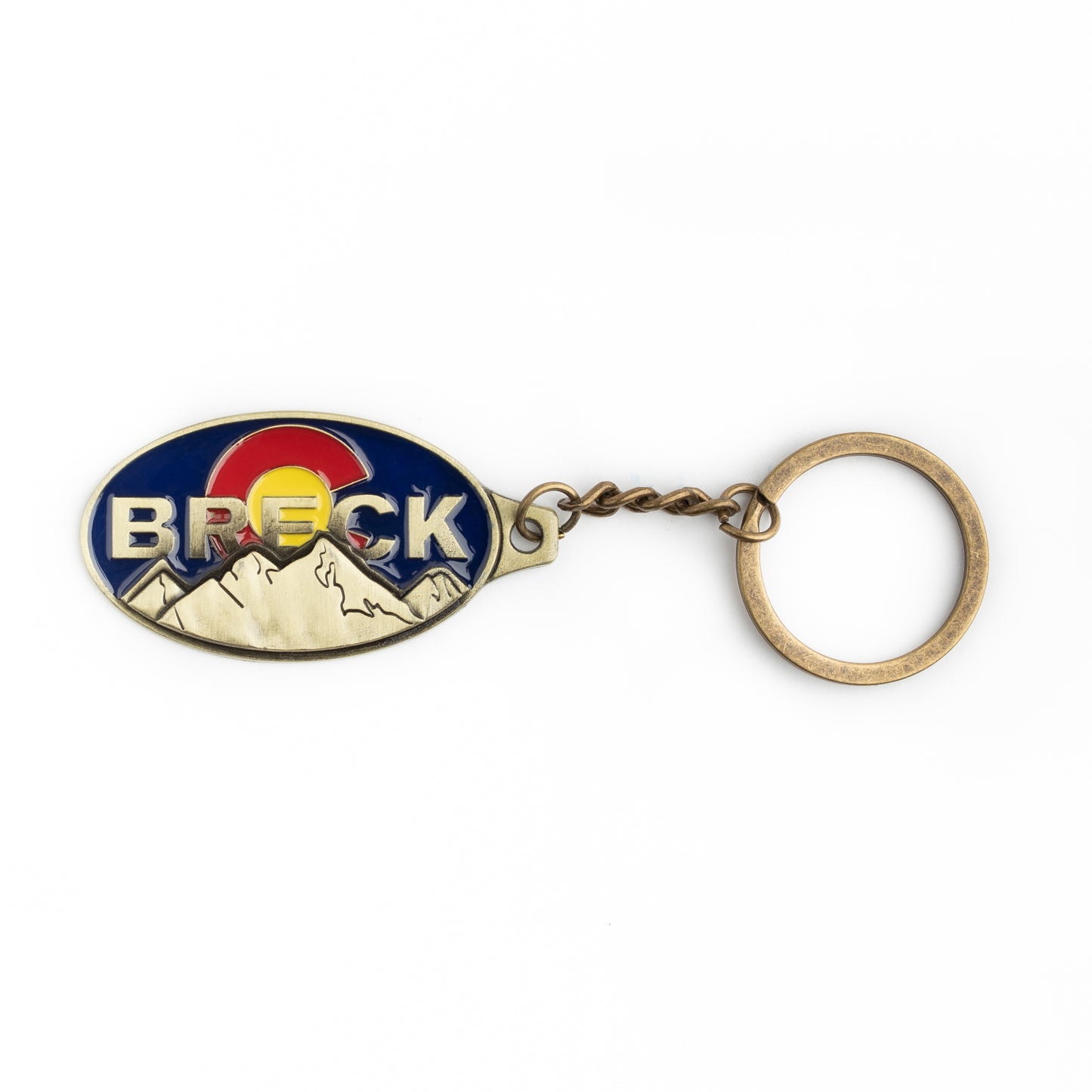 Breckenridge Mountain Pewter Keychain