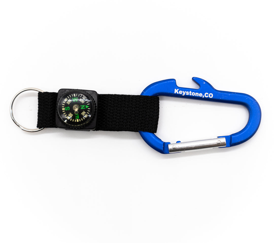 Keystone Carabiner with Compass