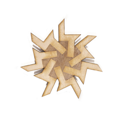 Colorado Flag Laser Cut Wood Magnets