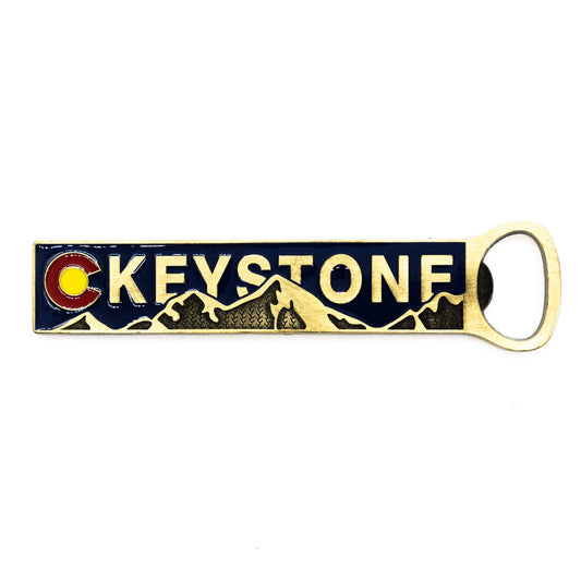Keystone Bottle Opener Pewter Magnet