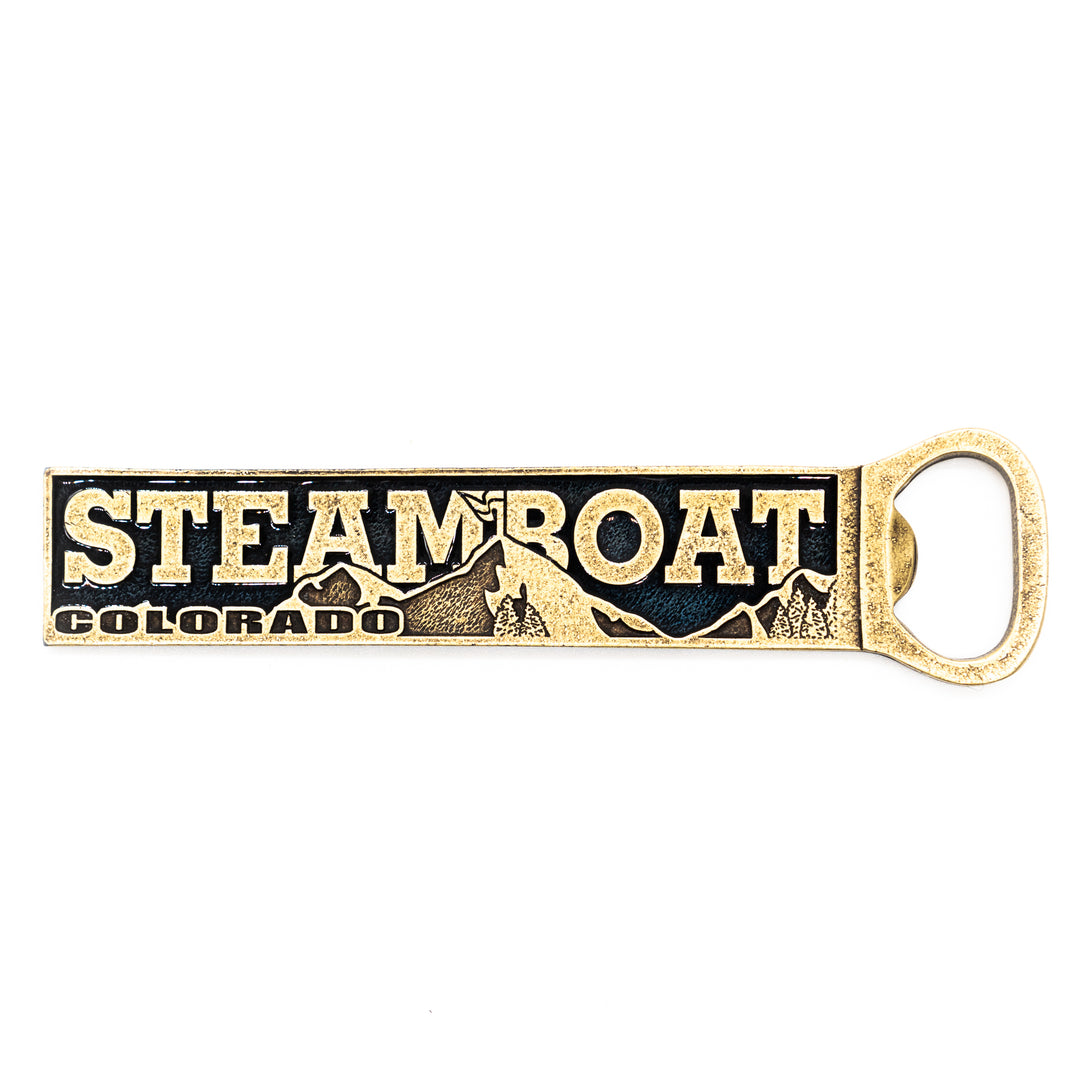 Steamboat Bottle Opener Pewter Magnet