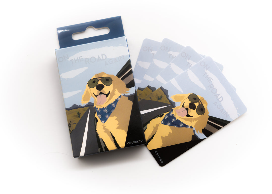 Dog On The Road Playing Card Pack