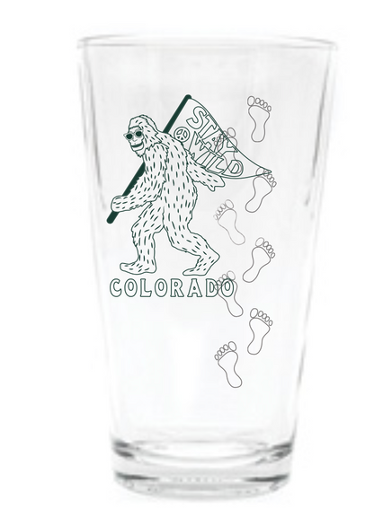 Stay Wild Sasquatch Pint Glass