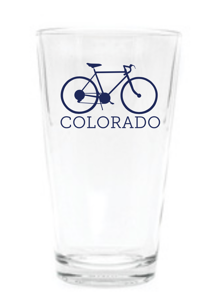 Colorado Bike Pint Glass