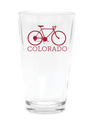 Colorado Bike Pint Glass