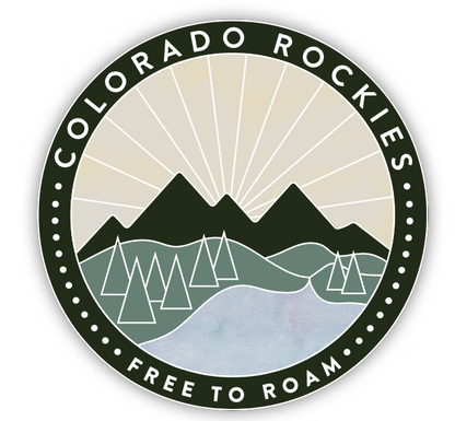 Colorado Rockies Free to Roam Sticker