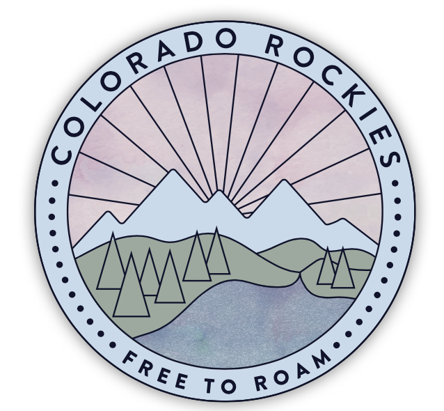 Colorado Rockies Free to Roam Sticker