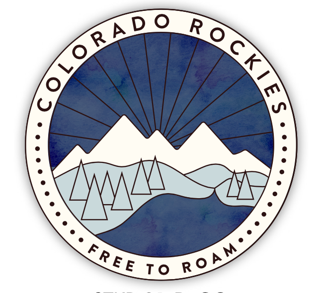 Colorado Rockies Free to Roam Sticker