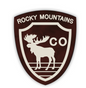 Colorado Moose Badge Sticker