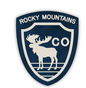 Colorado Moose Badge Sticker