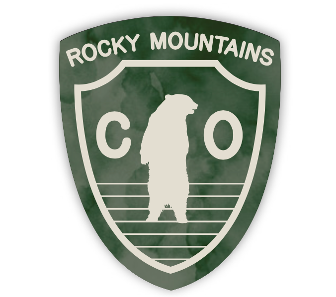 Colorado Bear Badge Sticker