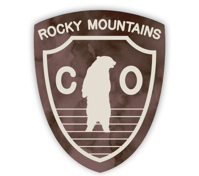 Colorado Bear Badge Sticker