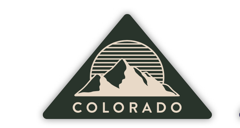 Colorado Triangle Mountain Sticker