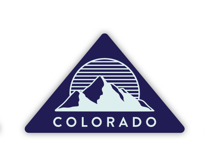 Colorado Triangle Mountain Sticker