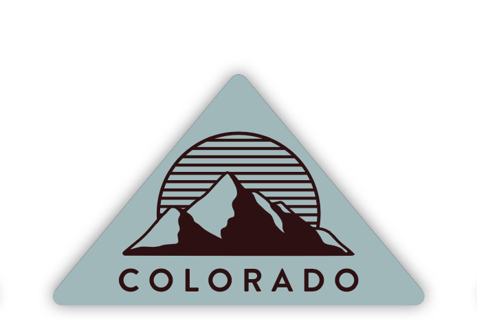 Colorado Triangle Mountain Sticker