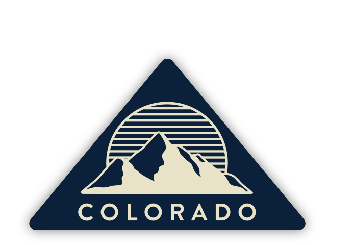Colorado Triangle Mountain Sticker