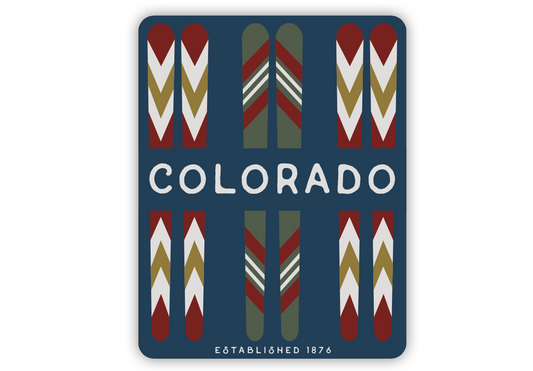 Colorado Vintage Skis Sticker