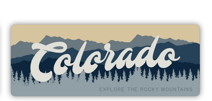 Cursive Colorado Sticker