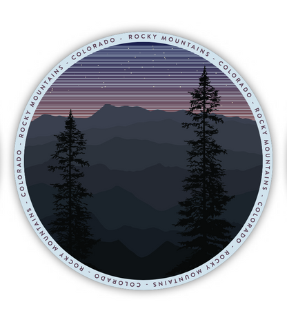Colorado Circle Bird Sticker