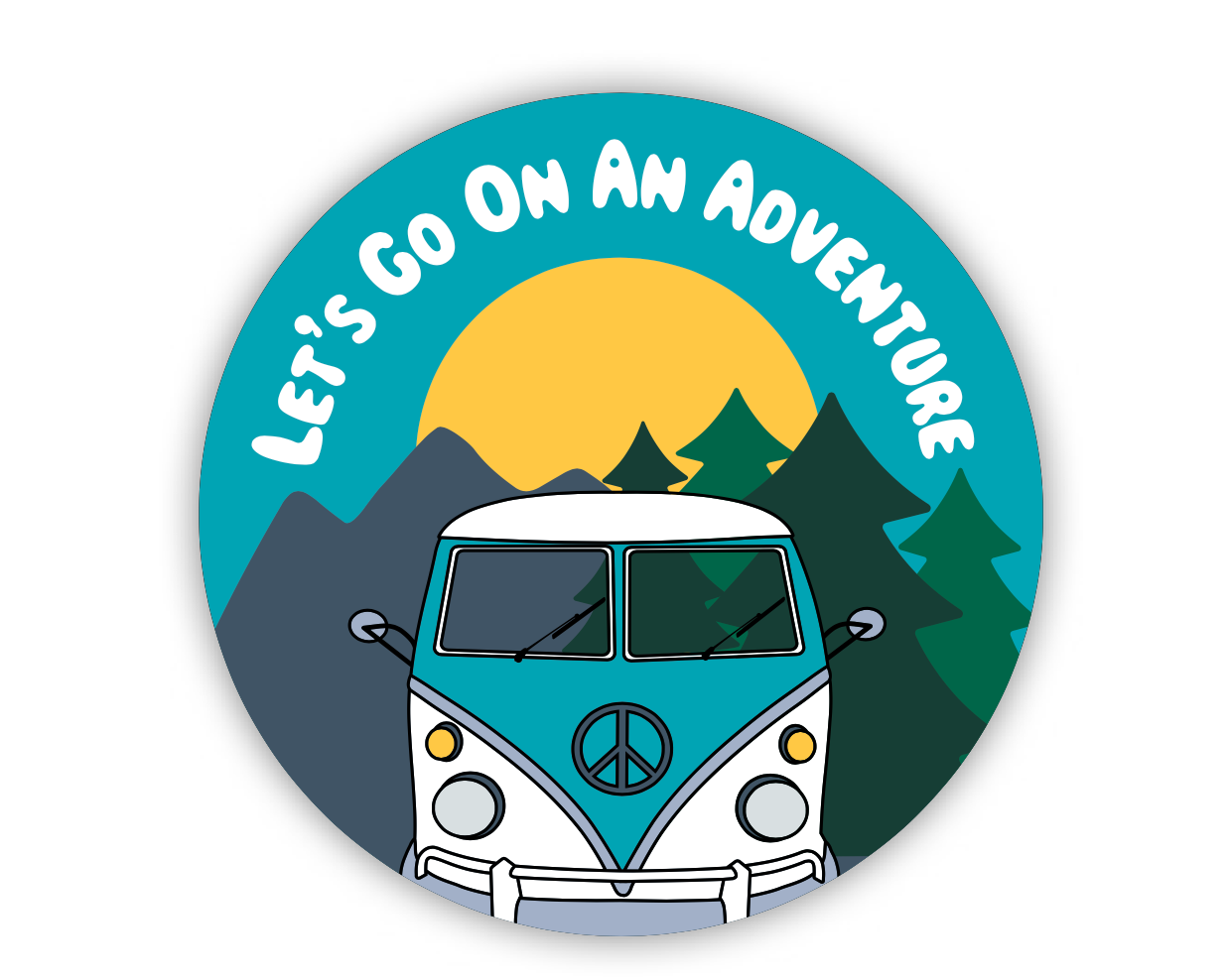 Let's Go On An Adventure Sticker