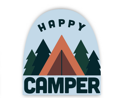 Happy Camper Sticker