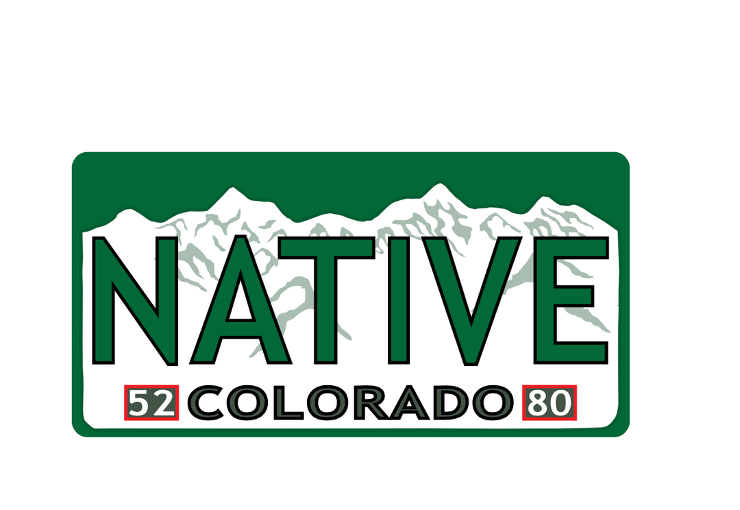 Colorado Native License Plate Sticker