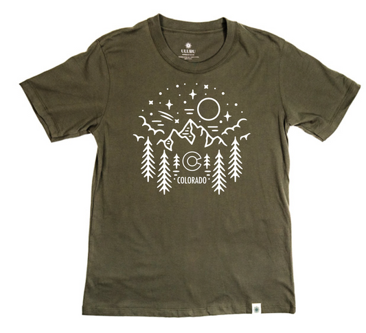 Colorado Campfire Khoa Mountain Army Green Shirt - Unisex