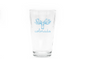 Cursive Moose Head Pint Glass