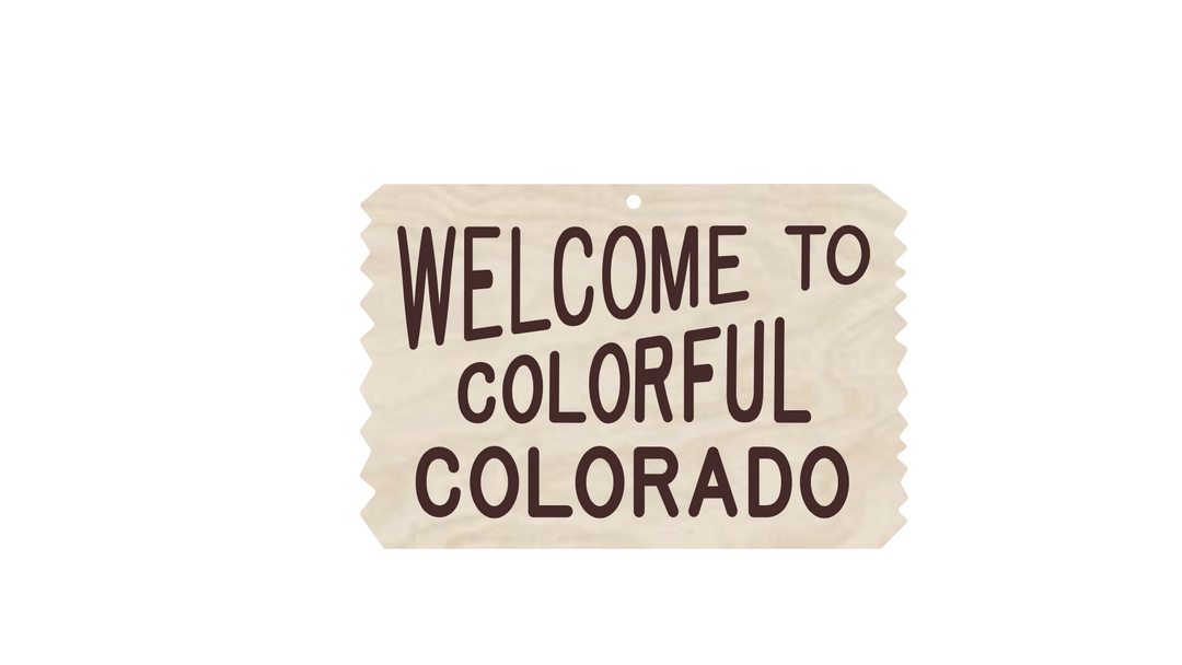 Welcome to Colorado Wood Ornament