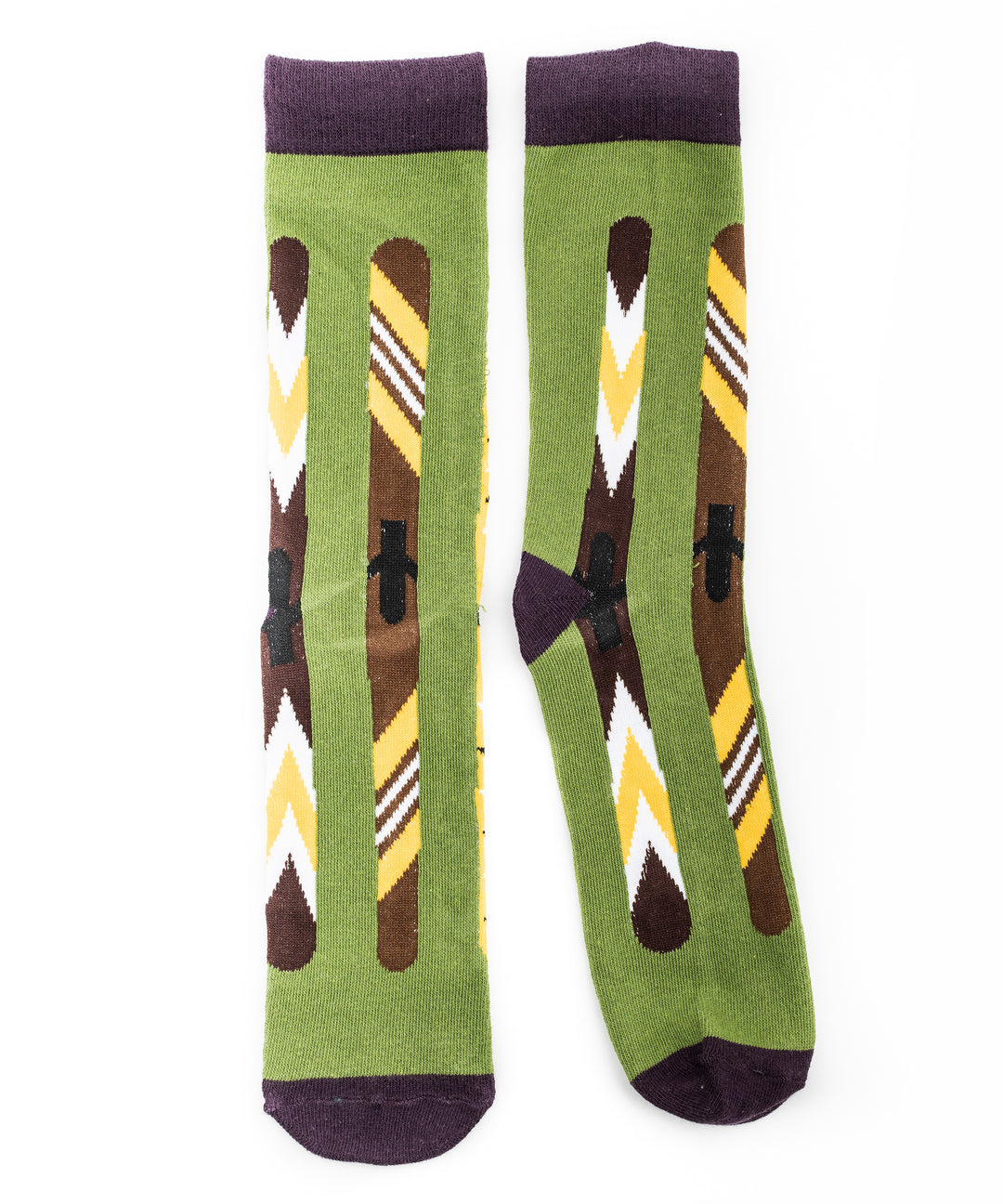 Green Vintage Ski Socks