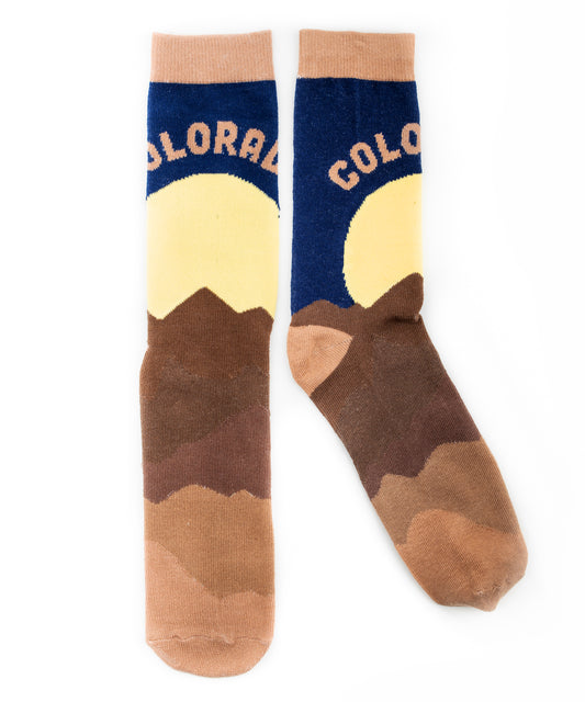 Colorado Pink Sunset Socks