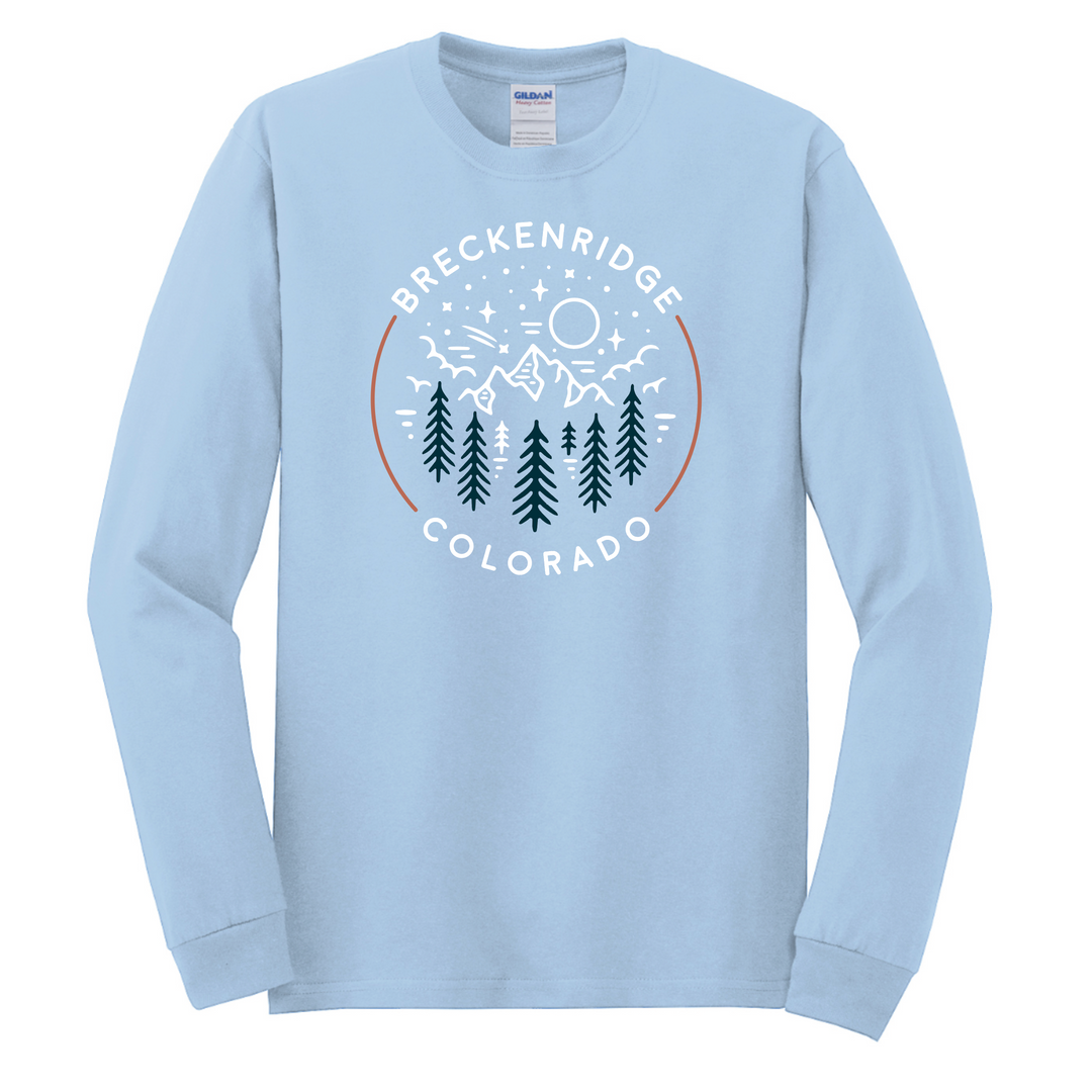 The Breckenridge Campfire Mountain Long Sleeve Shirt
