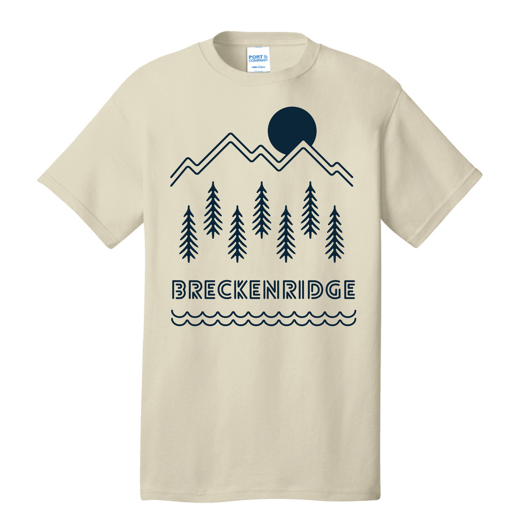 The Breckenridge Mountain Lines Short Sleeve Shirt