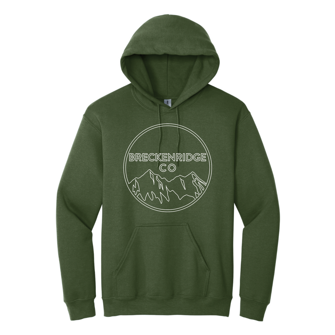 The Breckenridge CO Mountains Classic Hoodie