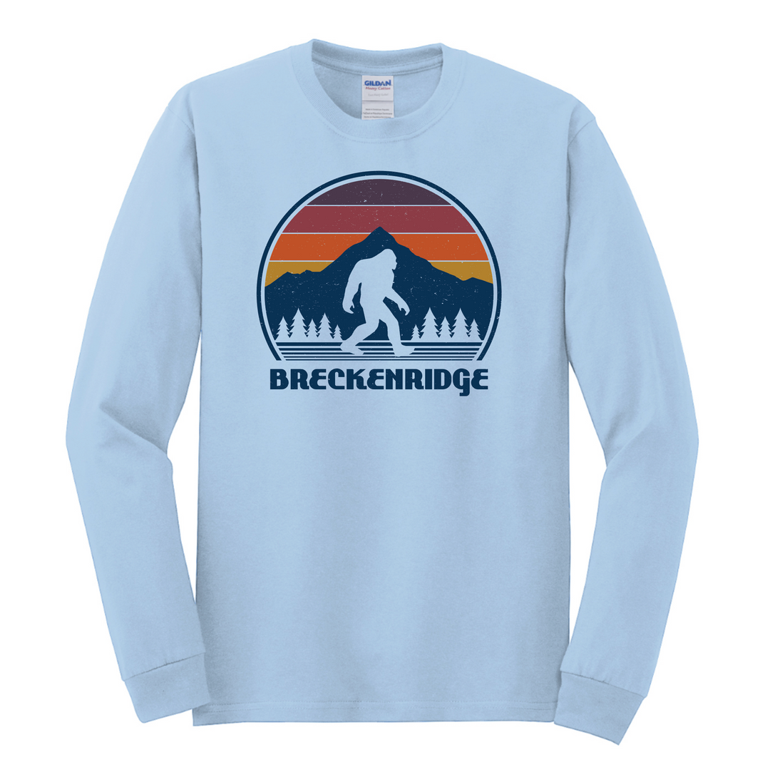 The Breckenridge Sunset Sasquatch Long Sleeve Shirt