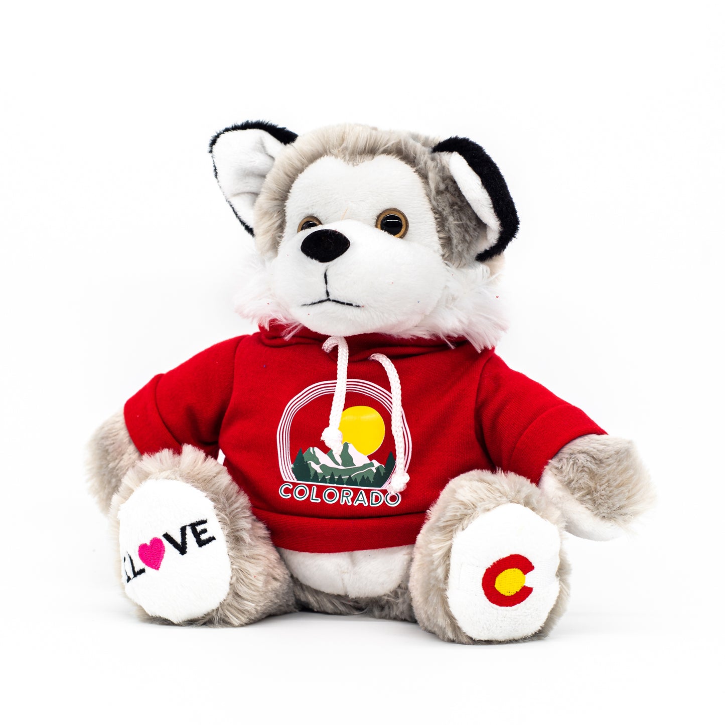 Colorado Hoodie Wolf Stuffed Animal