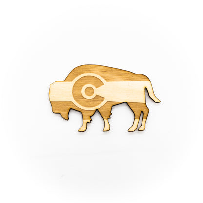 Colorado Flag Laser Cut Wood Magnets