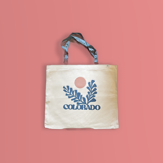 Colorado Summer Succulent Canvas Bag