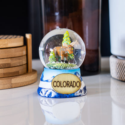 Moose Small Snow Globe