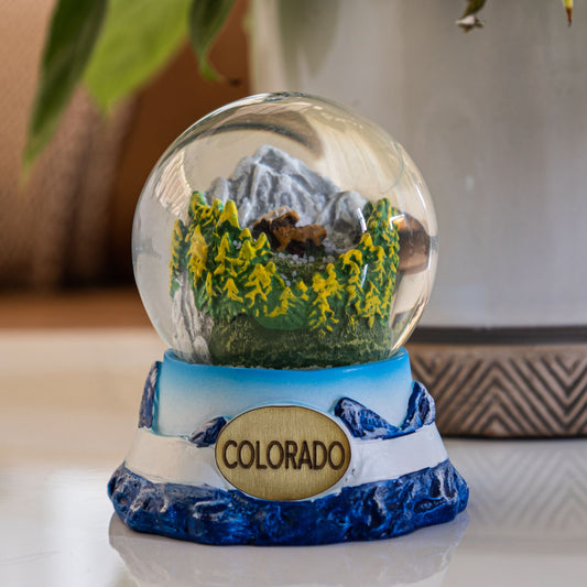 Standing Moose Large Snow Globe