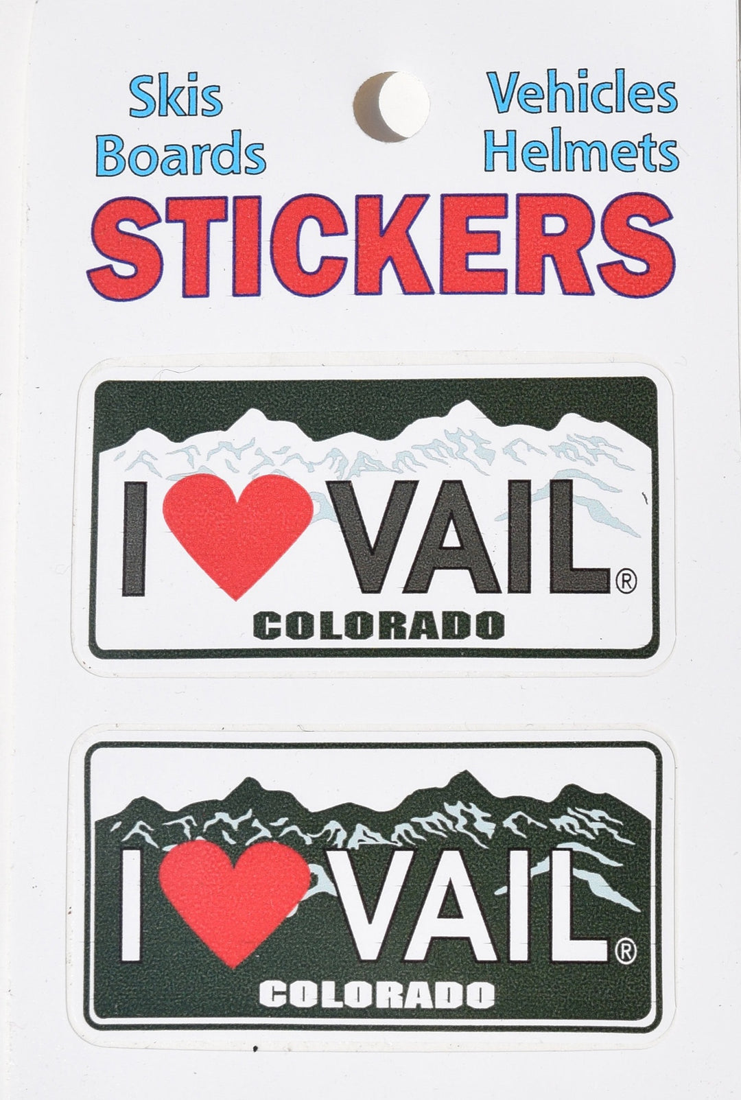 I Heart Vail License Plate Sticker