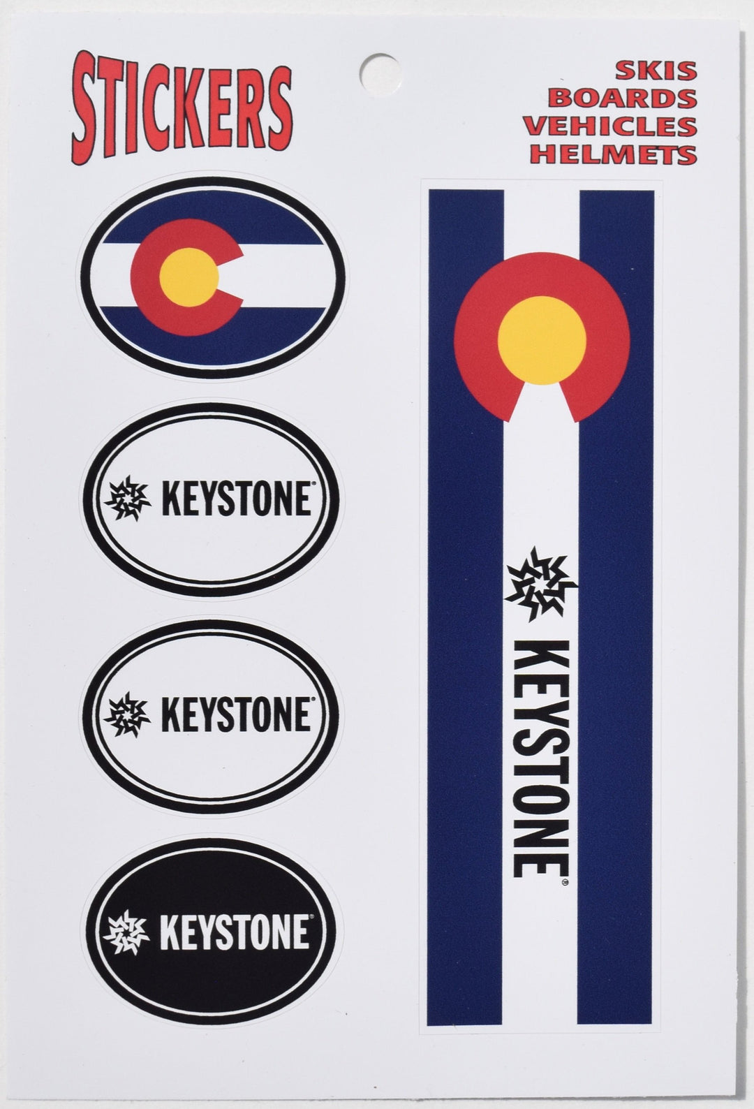 Keystone Colorado Flag Sticker Pack