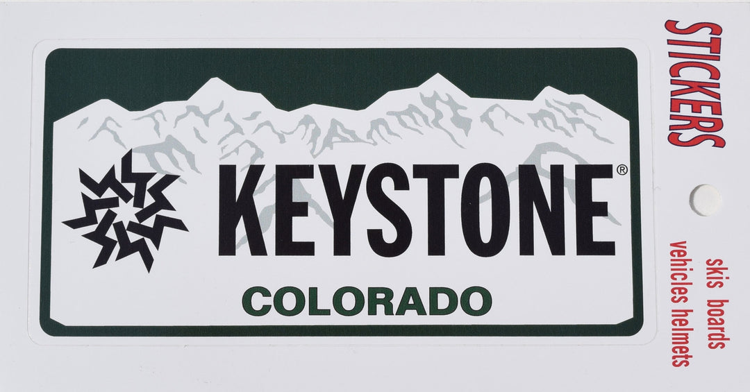 Keystone Logo License Plate Sticker