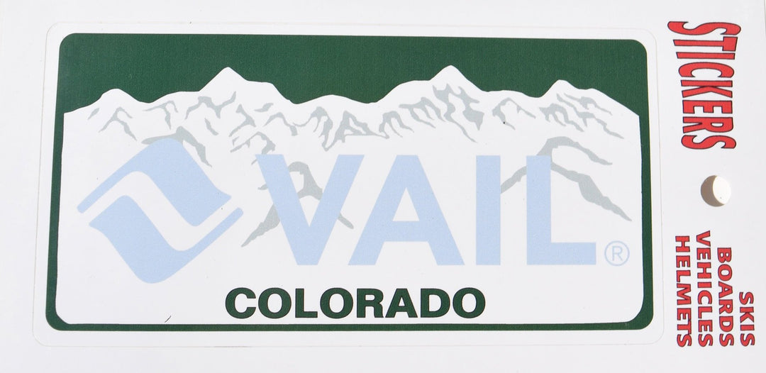 Vail Logo License Plate Sticker